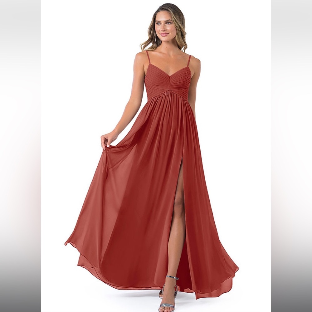 Azazie Alia dress in Terracotta size A2